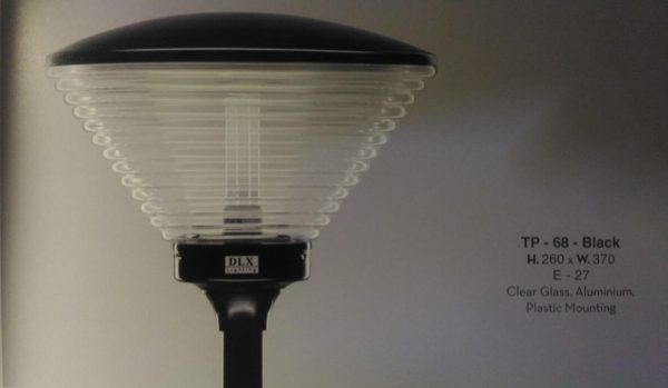 DLX Garden Lamp TP - 68 BLACK
